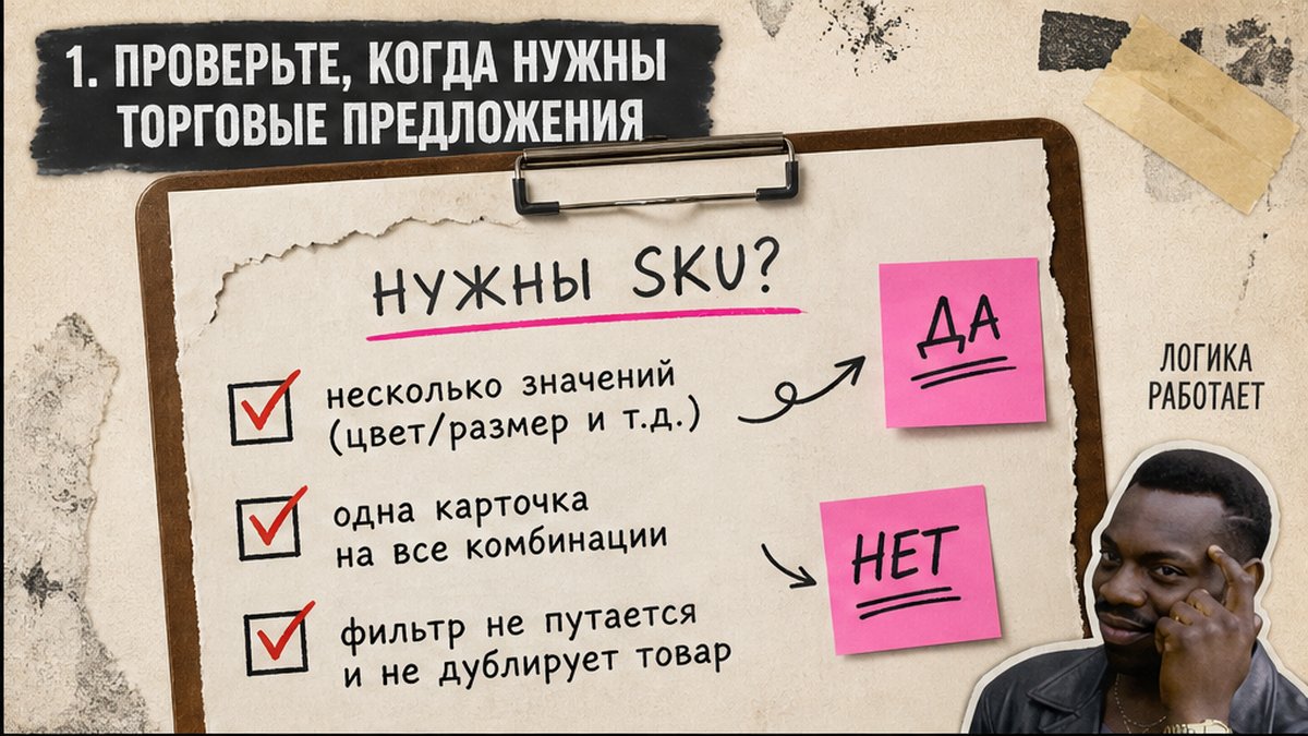 Чеклист: когда нужны торговые предложения SKU в Битрикс