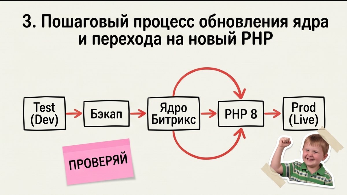 Пошаговый процесс обновления ядра Битрикс