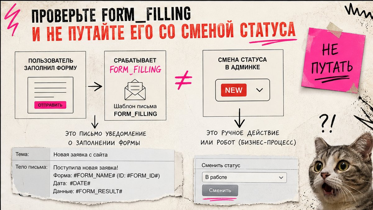 Workflow: отличие события FORM_FILLING от смены статуса заявки