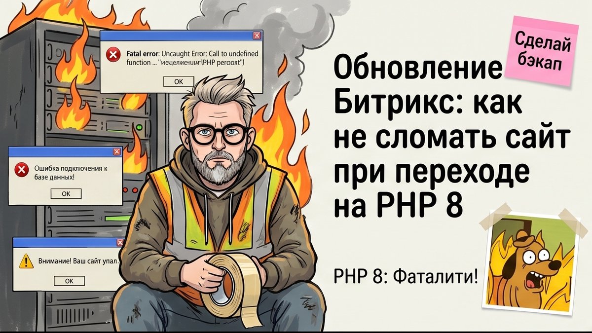Как правильно обновить сайт на 1С-Битрикс и перейти на PHP 8.2?