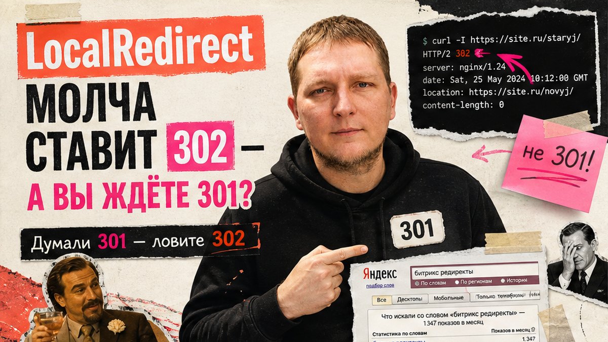 Как настроить 301-редиректы на 1С-Битрикс: SEO-модуль, urlrewrite и проверка без петель