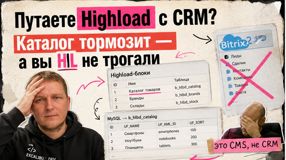 Что такое highload блоки в 1С-Битрикс и когда они нужны?