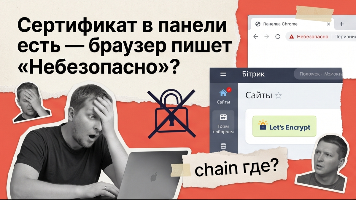 Как установить SSL-сертификат на сайт 1С-Битрикс: HTTPS, редирект и проверка