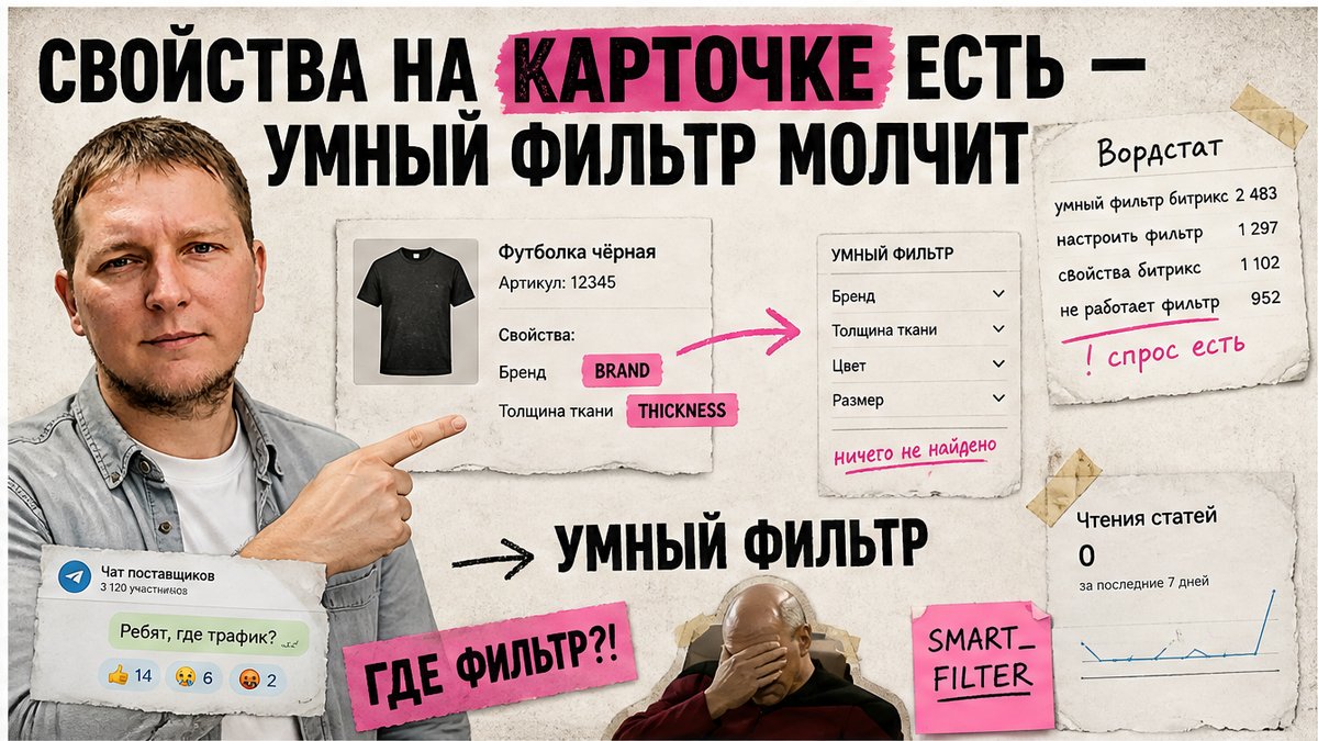 Как настроить битрикс товары свойства для фильтра и карточки?