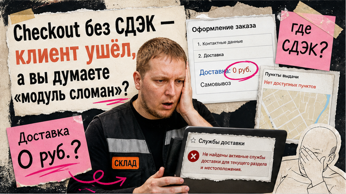 Как настроить доставку на сайте 1С-Битрикс: СДЭК, Яндекс и расчёт на checkout