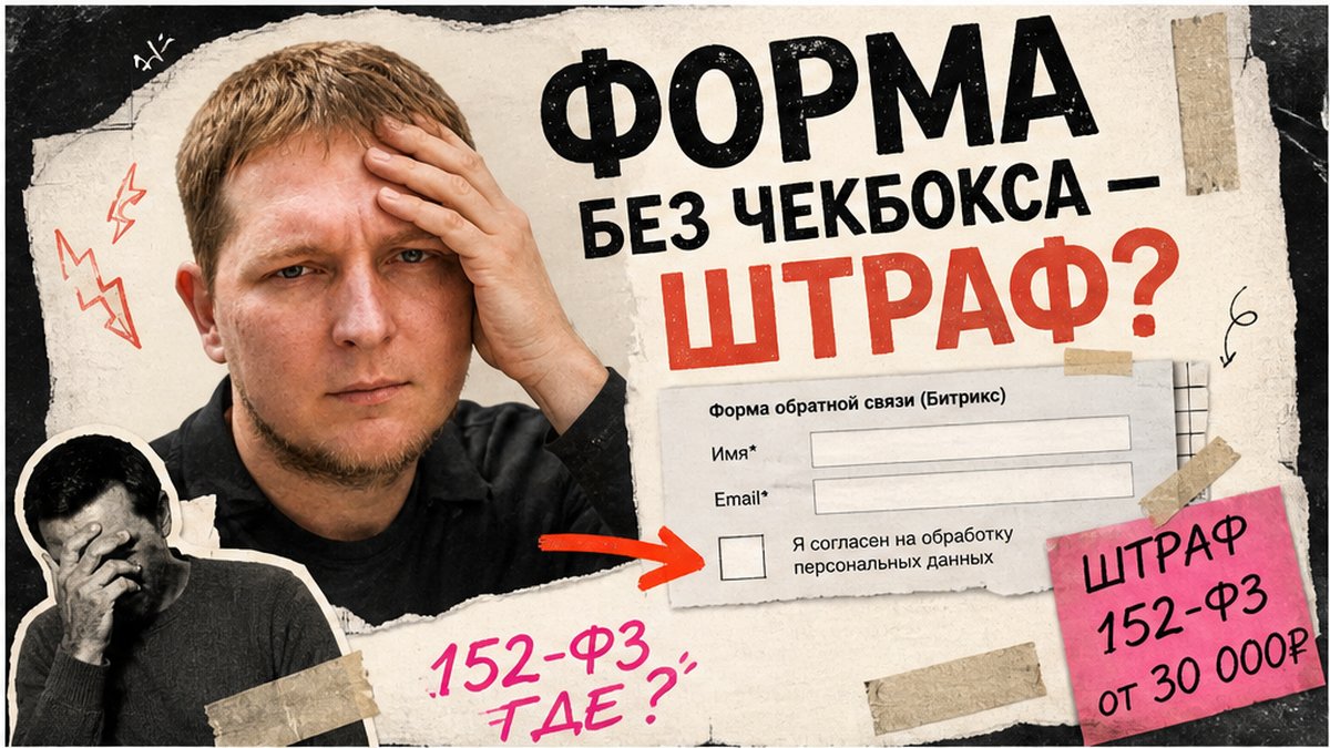 Как добавить политику конфиденциальности на сайт 1С-Битрикс: 152-ФЗ, cookie и согласие