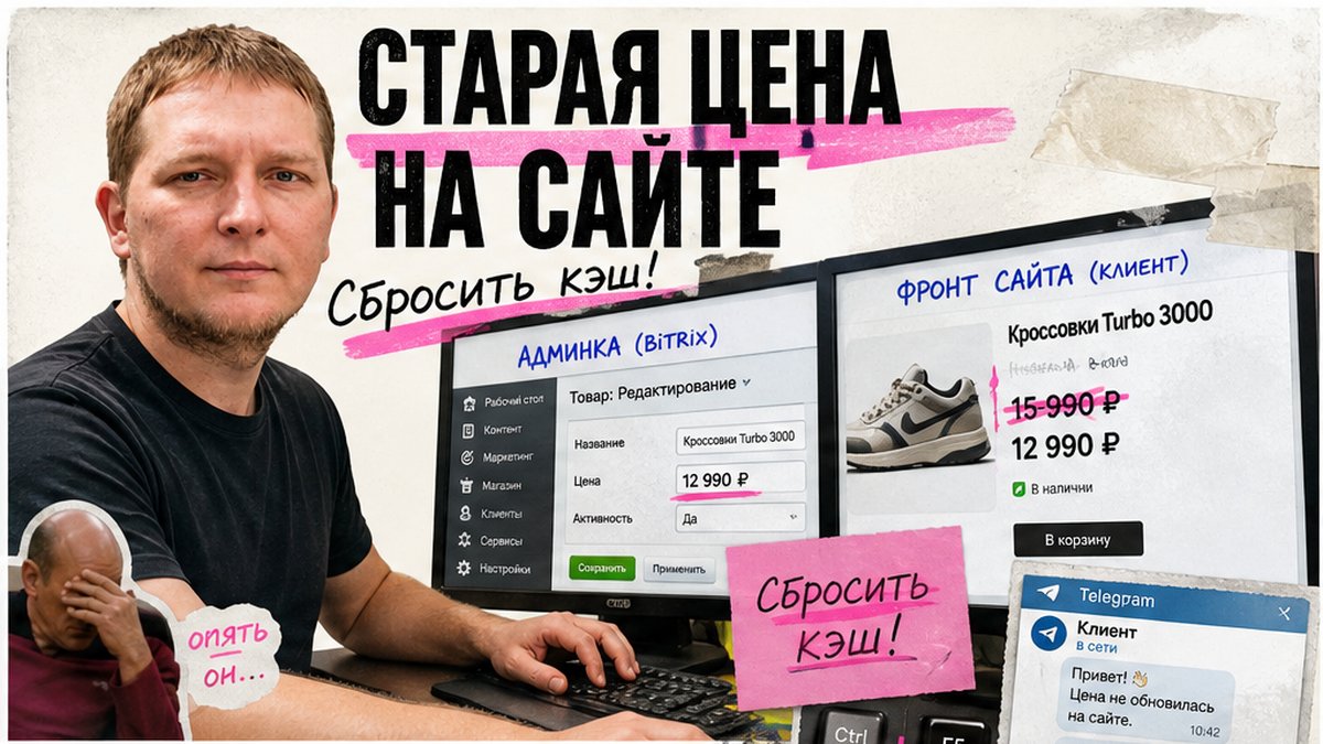 Как очистить кэш битрикс и сбросить resize cache при залипшей миниатюре?