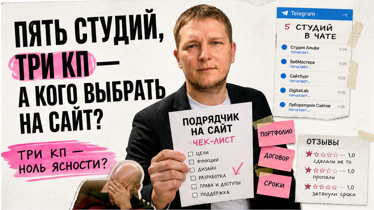 Как выбрать подрядчика на сайт: чек-лист для предпринимателя