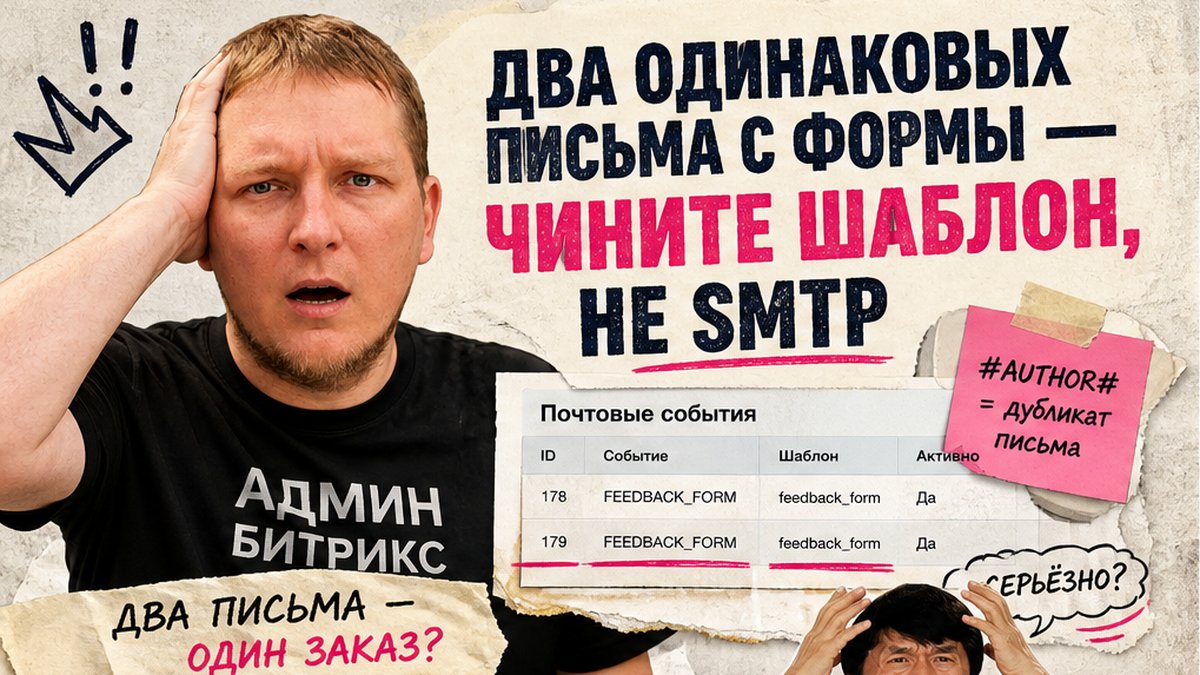 Как настроить почтовые шаблоны на 1С-Битрикс: события, макросы, дубликаты и проверка писем