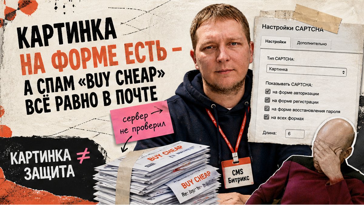 Как настроить капчу на 1С-Битрикс: формы, Яндекс SmartCaptcha и защита от спама