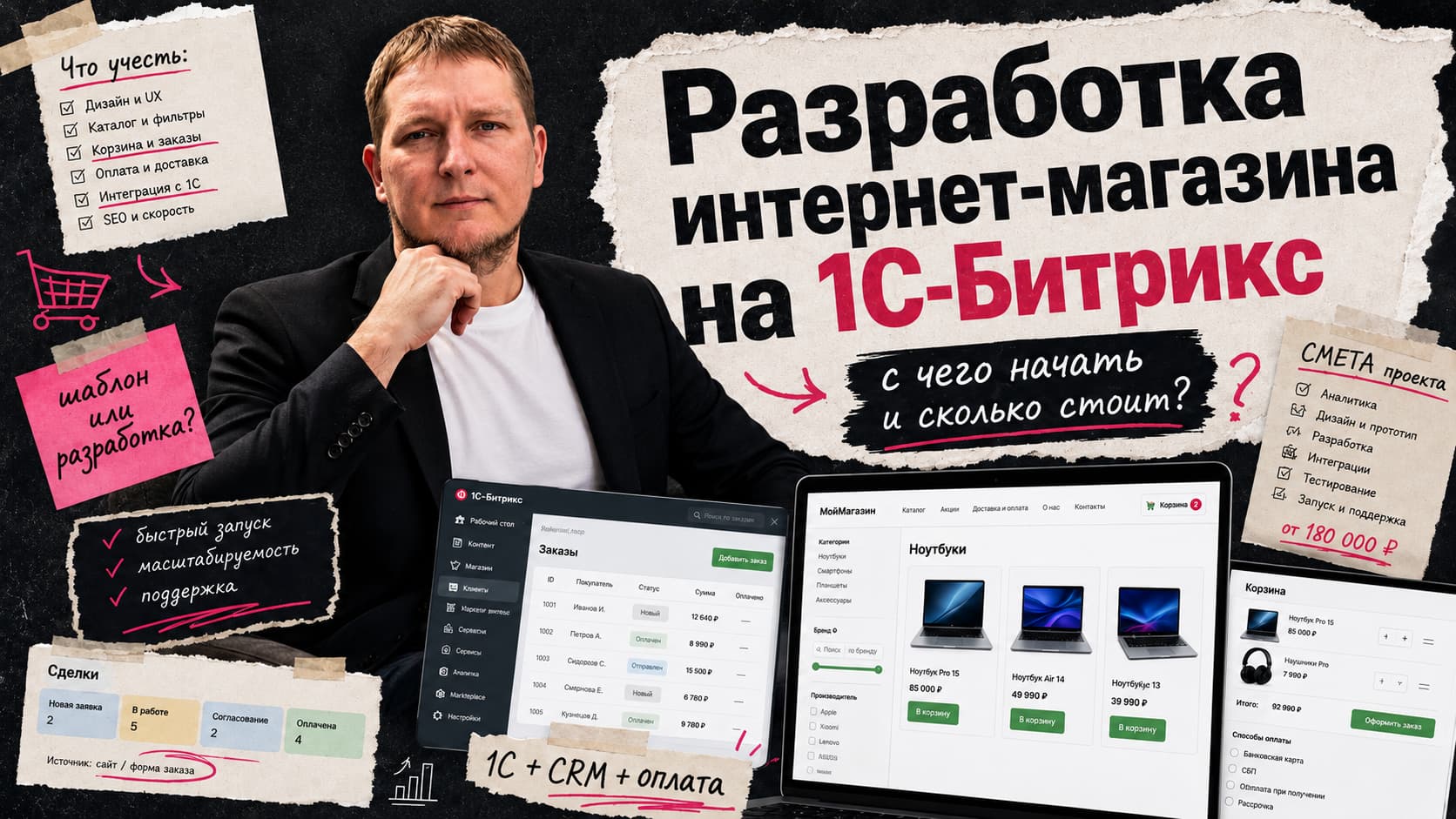 Разработка интернет-магазина на 1С-Битрикс: как запустить продажи без лишних затрат и переделок