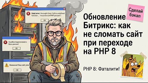 Как правильно обновить сайт на 1С-Битрикс и перейти на PHP 8.2?