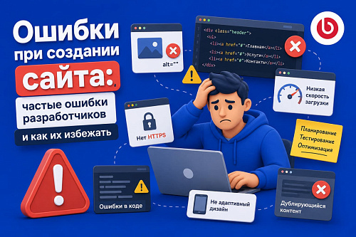 Ошибки при создании сайта: частые ошибки разработчиков и как их избежать